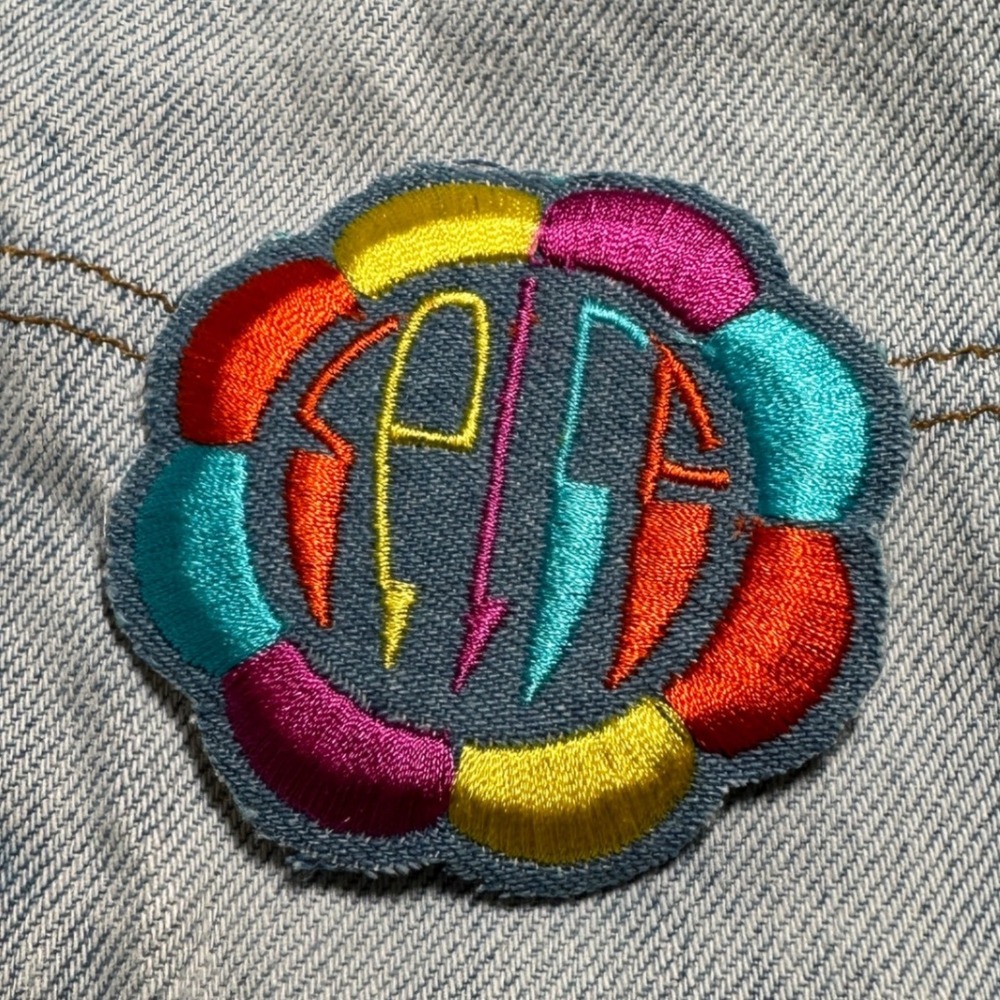 Groovy Flower‎ Power Patch, 70s Iron On, Retro Festival Patch, Y2K Psychedelic